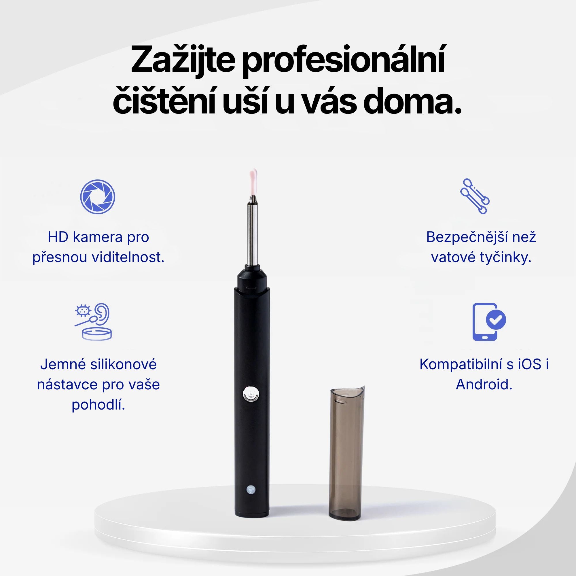 Auriview - Čistič uší s kamerkou
